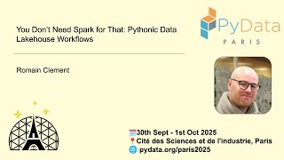 You Don’t Need Spark for That: Pythonic Data Lakehouse Workflows