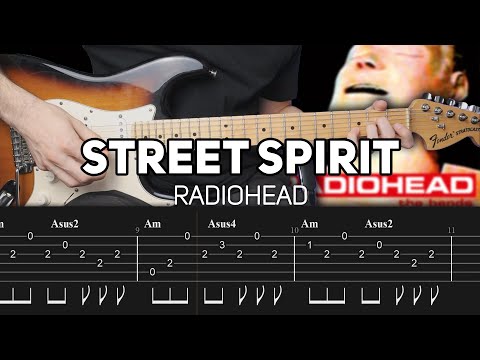 Radiohead - Street Spirit (Fade Out) (Guitar lesson with TAB)