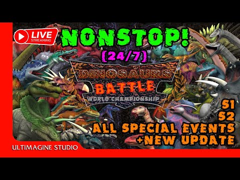 🔴Live Stream Dinosaurs Battle 24/7 🦖 Nonstop All Seasons + Special Events | Jurassic Dino Fight