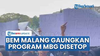 Ratusan Mahasiswa Demo di Depan DPRD Malang, Desak MBG Disetop hingga Kritik Program Pemerintah