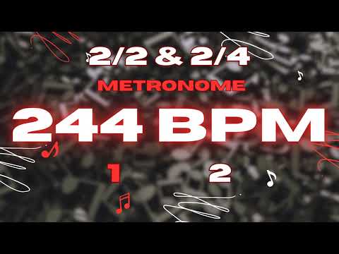 244 BPM - 2/2 & 2/4 Metronome