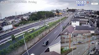 【LIVE CAMERA】国道17号線BP 吉野町JC　お天気交通状況ライブカメラ 雨天時サグ部の冠水に注意 live webcam