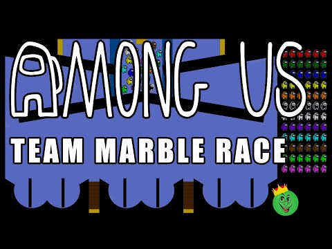 Among Us Team Marble Race in Algodoo \ Marble Race King