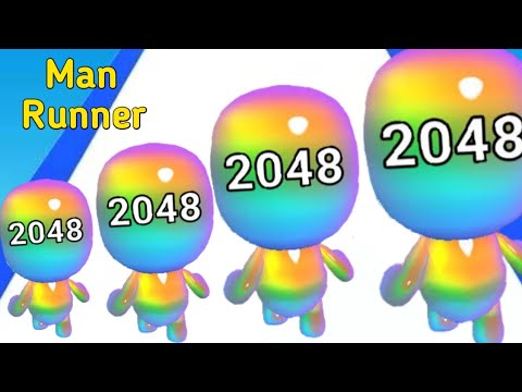 MAN RUNNER 2048 - Jelly Run 2048 Max Level Gameplay