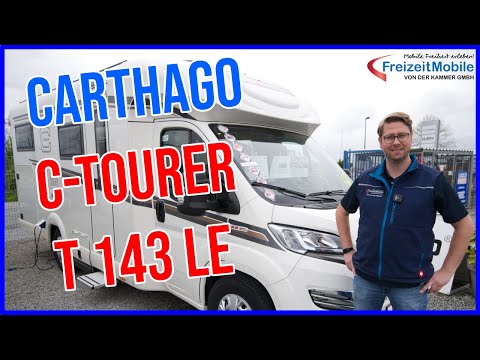 Carthago c-tourer T 143 LE Model 2021 - Premium compact motorhome with single beds