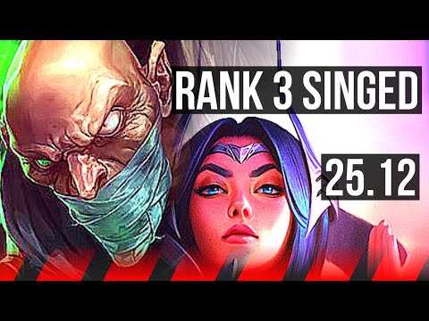 SINGED vs IRELIA (TOP) | Rank 3 Singed | EUNE Grandmaster | 25.12
