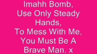 Imahh Bomb, Lyrics