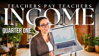 📍 TPT INCOME REPORT → My 2024 Quarter One Teachers Pay Teachers Income, Views, & Conversion Rates