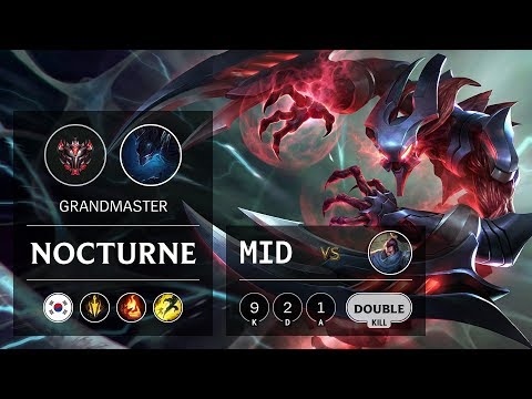 Nocturne Mid vs Yasuo - KR Grandmaster Patch 9.9