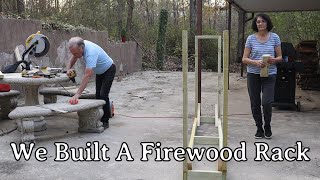 We Built A Firewood Rack