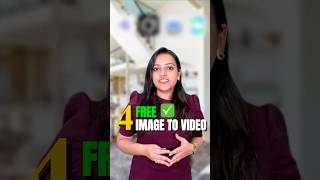 Unlimted FREE AI Image to Video Generators 🔥 (Top 4 Free AI Video Generator Tools) #ai #shorts