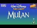 Opening To Mulan UK VHS 1999