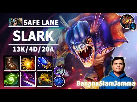 Slark Safe Lane Carry | 7.30e | BSJ Slark Aghanim Build | Dota 2 Immortal Gameplay