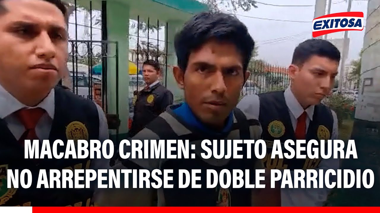 "No me arrepiento": sujeto acabó con la vida de su madre y abuela en Chiclayo