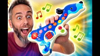 Video thumbnail for MUSIC TOYS FOR KIDS | B. Toys Woofer Guitar Review by Dad Reviews with @LaneVids