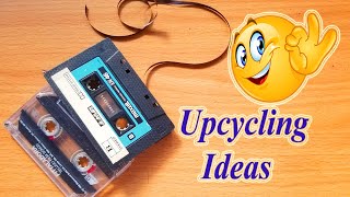 Cassette tape Craft Ideas | Art and craft from Waste | Cassette tapes Upcycling