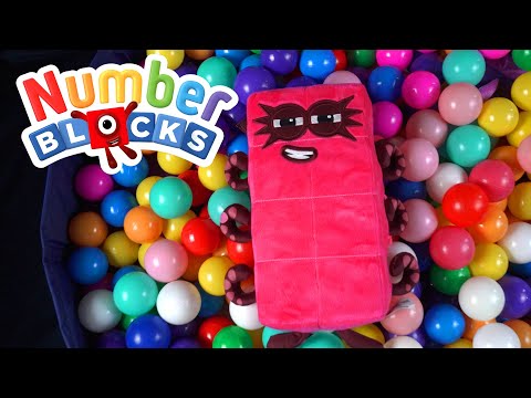 Numberblocks Plushies are Hiding in the Ball Pit! Rescue and Place the Numbers in Order