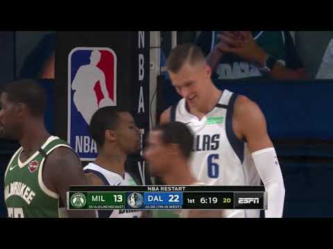 Kristaps Porzingis vs. Bucks: 26 pts, 11 reb, 3 ast HIGHLIGHTS 2019/2020 Regular Season [08.08.20.]