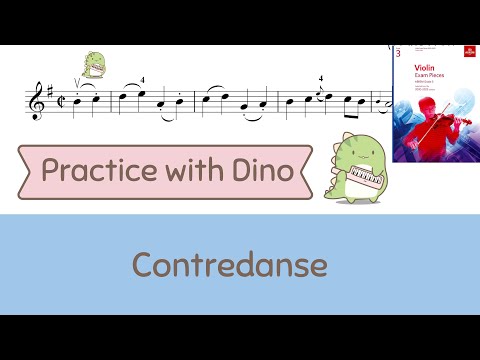 Contredanse - attrib. Mozart Grade 3 Violin ABRSM 2020 - 2023  (A3)