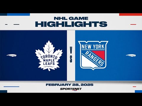 NHL Highlights | Maple Leafs vs. Rangers - February 28, 2025
