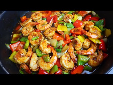 How To Make The Most Delicious Stir Fry Shrimp | Juicy Garlic Shrimp | Best Honey Stir Fry Shrimp