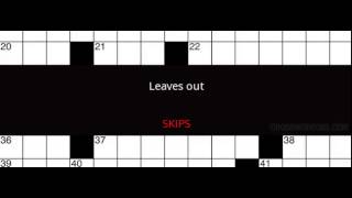 Leaves out Crossword Clue Solution