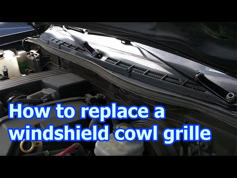 How to replace a windshield cowl grille 20820072, Chevy Colorado, 3.31.2018