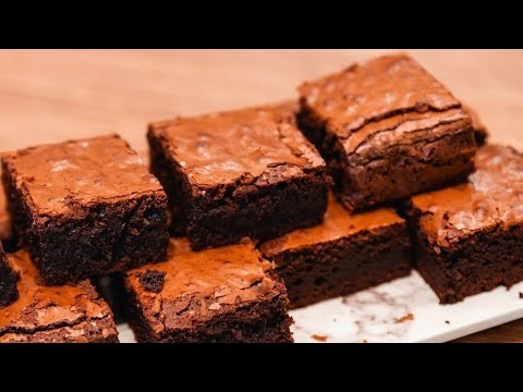 No chocolate !! No butter !!  easiest BROWNIE recipe ever!! super fudgy and #bts