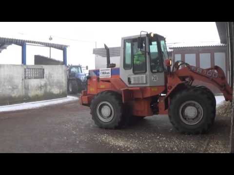 Lohnunternehmen Mikus lädt Holz