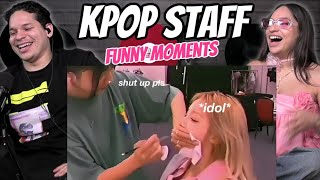 Waleska & Efra react to K-POP STAFF funny moments