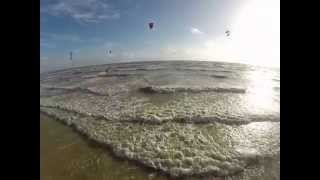 preview picture of video '20141019 Kitesurfing Danielle CamberSands'