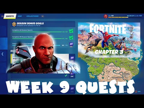 (Chapter 3) ALL Week 9 Challenges Guide - Fortnite Season 1 (Unlocking The Foundation)