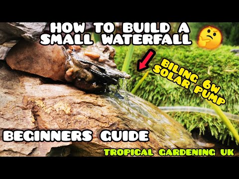 How to Build a Simple WATERFALL using the Biling 6w Solar Pump 🤔 a BEGINNERS GUIDE to Water Features