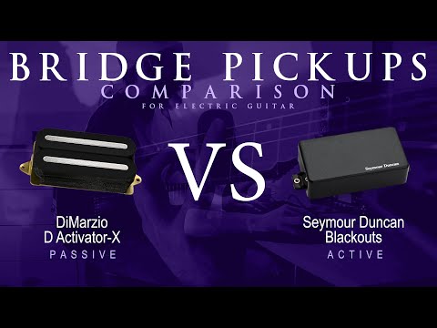 DiMarzio D ACTIVATOR X vs Seymour Duncan BLACKOUTS - Bridge Pickup Guitar Tone Comparison Demo