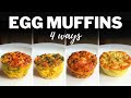 EGG MUFFINS 4 Easy Recipes For Healthy Breakfast Meal Prep For Oven Or Air Fryer