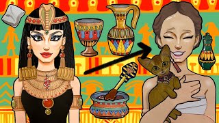 【paperdiy】【making】クレオパトラのナイトルーティン🐈‍⬛#nightroutine #ナイトルーティン#cleopatra