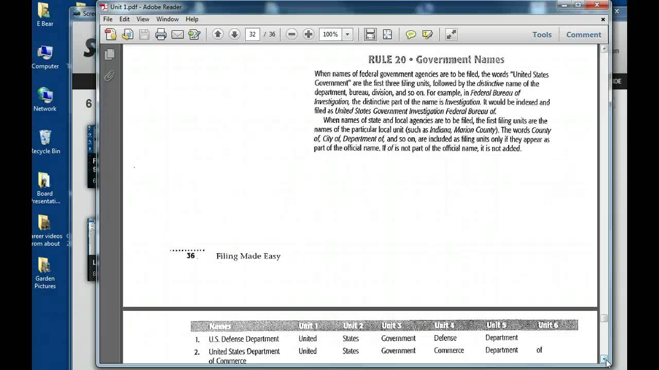 Filing Made Easy Unit 1 Section 4