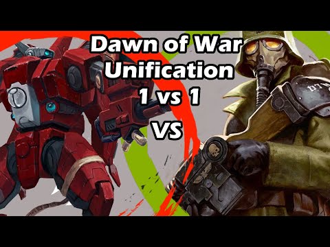 Dawn of War Unification: 1 vs 1 Farsight Enclave (Vrax) vs Death Korps of Krieg (GabPR)