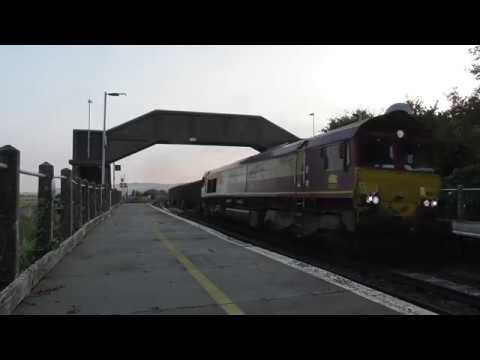 DB Cargo 66076 Clags Through Southease Working 6O01 Acton TC to Newhaven Day Aggregates
