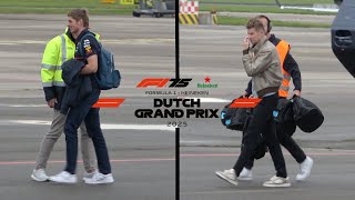 F1 Drivers Departing in Private Jets After The 2025 Dutch Grand Prix (4K)