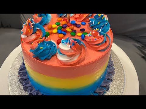 Rainbow Cake para sa fiesta samin