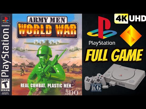 Army Men: World War | PS1 | 4K60ᶠᵖˢ UHD🔴 | Longplay Gameplay Walkthrough Full Movie Game