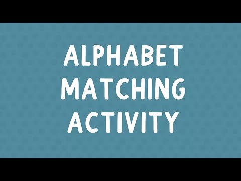 Alphabet matching activity