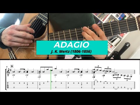 J. K. Mertz - Adagio - Guitar Tutorial + TAB