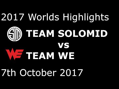 TSM vs WE HIGHLIGHTS 2017 WORLDS GROUP STAGE DAY 3