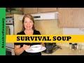 Survival Soup Cooking With Food Storage Rice and Beans