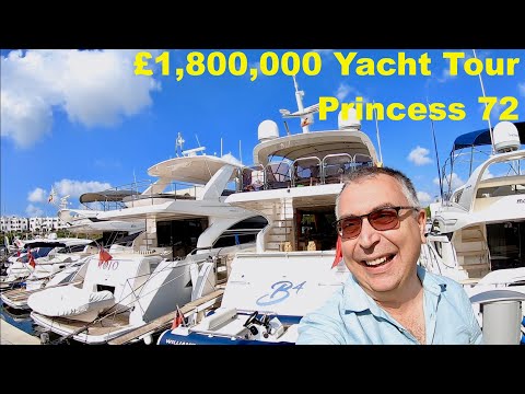 £1.8M Yacht Tour : 2014 Princess 72