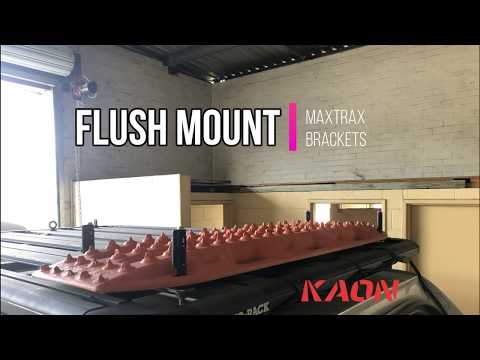 Flush Mount Maxtrax Brackets for Rhino Platform Rack