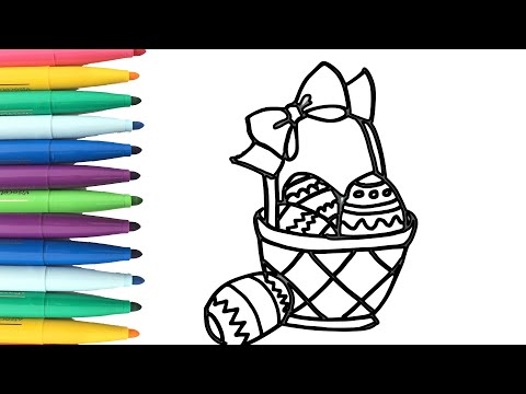 Œufs de Pâques | Coloriage facile
