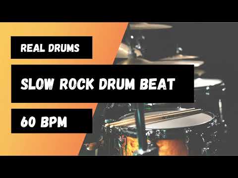 Slow Rock Drum Beat for practice 60bpm